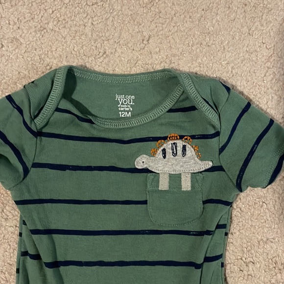 Baby Boy 12M Short Sleeve Onesie Bundle (5) - Picture 7 of 12